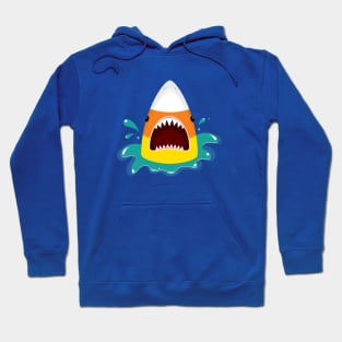 Halloween Candy Corn Shark Hoodie